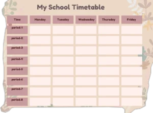 Online School Daily Schedule